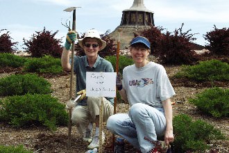 Staff helping maintain NBC's beautiful campus.