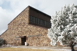 Trimble Library during late winter.
