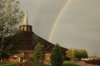Strickland Chapel right after a thunderstorm.