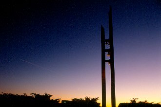 Here is the Ward Bell Tower at night in beautiful Colorado Springs