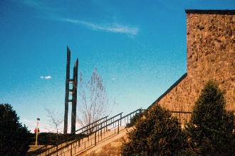 The tower is visible from all over campus.