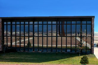 Morning shot of Fireside with Apostle Court in the reflection.