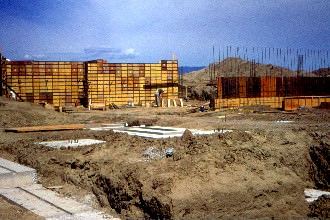 This appears to be the administration building's foundation.
