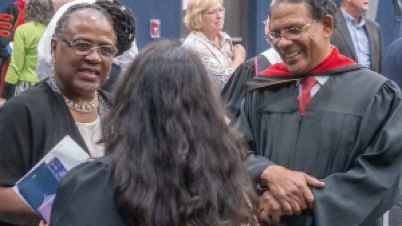 Prof. Warrington with NBC 2019 Graduate and wife, Jackie.