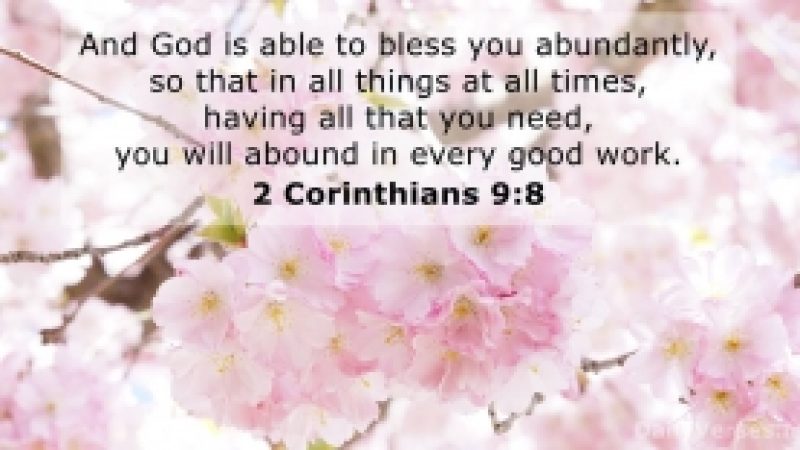 Be Encouraged.