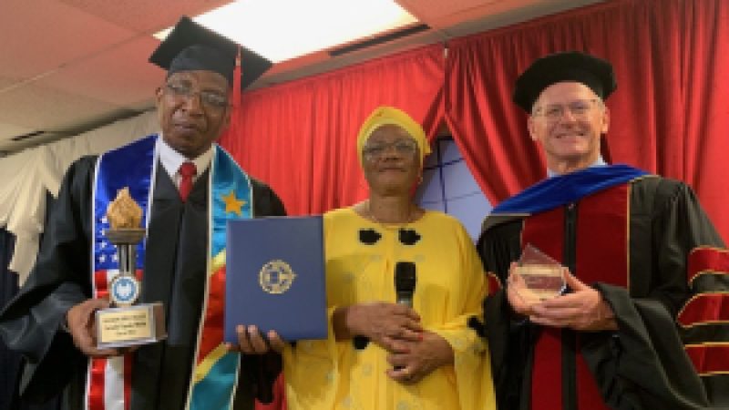 NBC Graduate Corneille Kapuku Mubila, Pastor Bitshilualua & Dr. Dan Powers